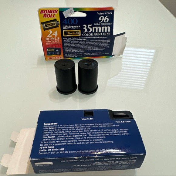 Photo Works Vintage  POINT & SHOOT FILM PHOTO CAMERA 35mm New Rare Film T8 - Picture 2 of 2